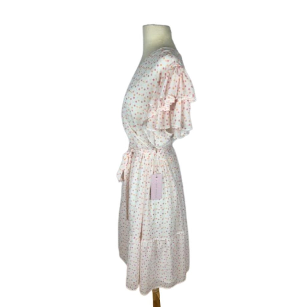 *SOLD* Rachel Parcell Flutter Sleeve Dot Dress NWT - Picture 5 of 6